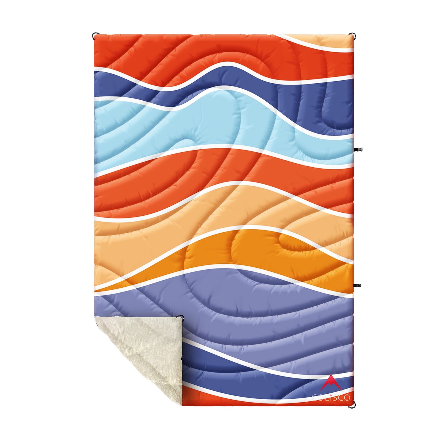 COLISCO Waves Sherpa Eco-Performance Blanket - 52"x75" 164221