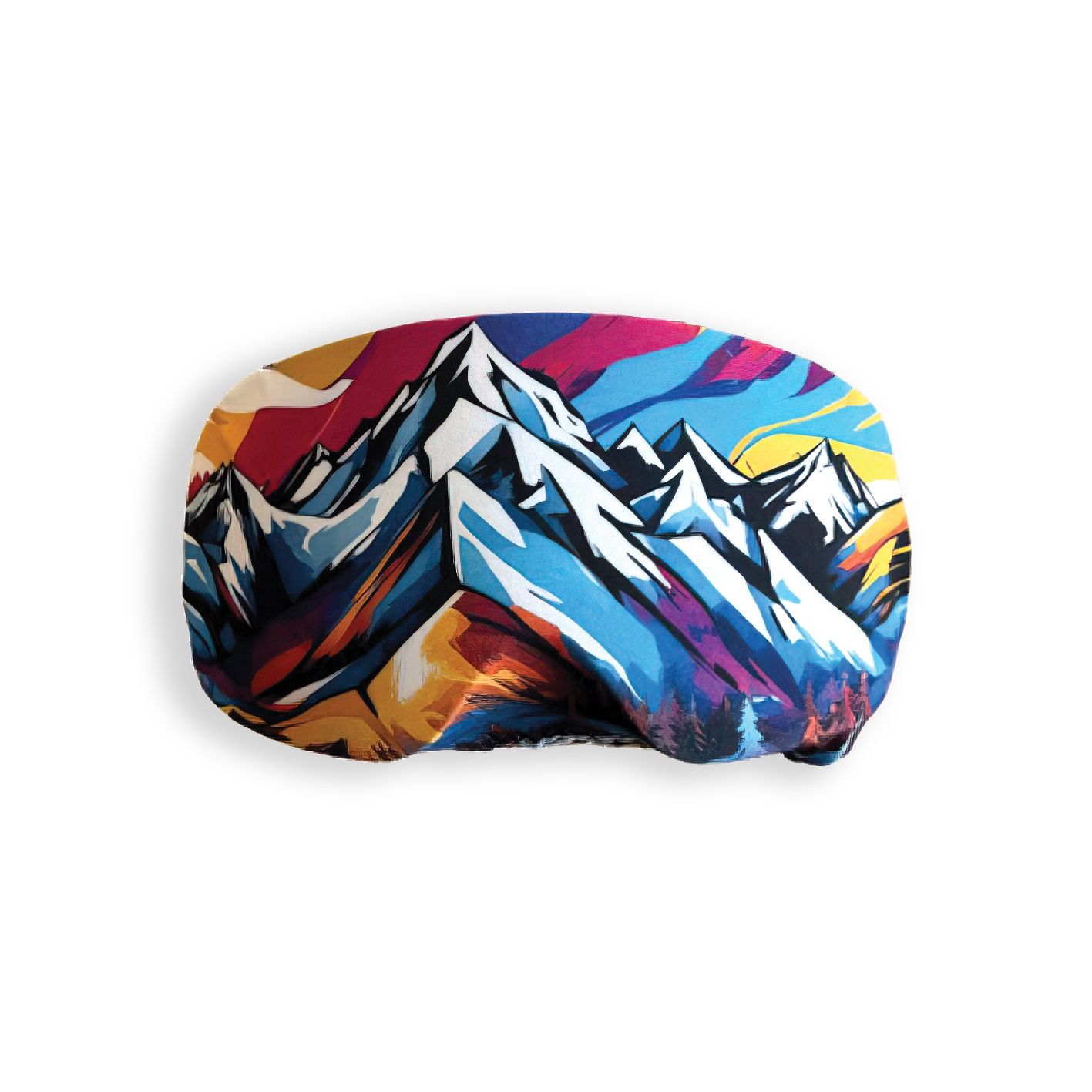 Colisco Ski Goggle Cover,  Goggle Cover Lens Protective 161904, Design: Mountain Paint, Size: O/S