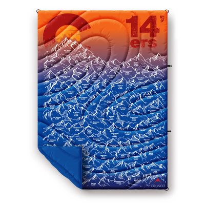 Colisco Colorado 14'Ers Packable Travel Puff Camping Blanket 38" x 52"