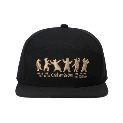 Colisco Unisex Bear Dance Colorado Performance Cap, Black