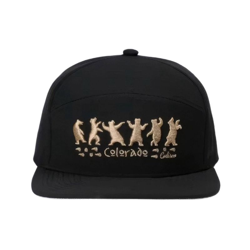 Colisco Unisex Bear Dance Colorado Performance Cap, Black