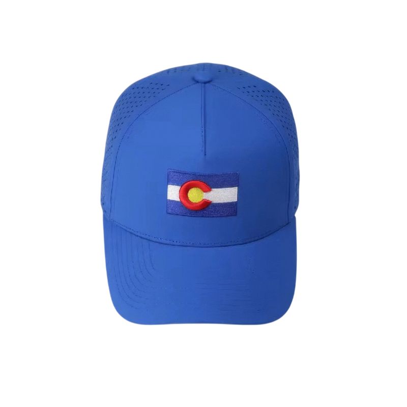 Colisco Unisex Colorado Flag Performance Cap, Blue