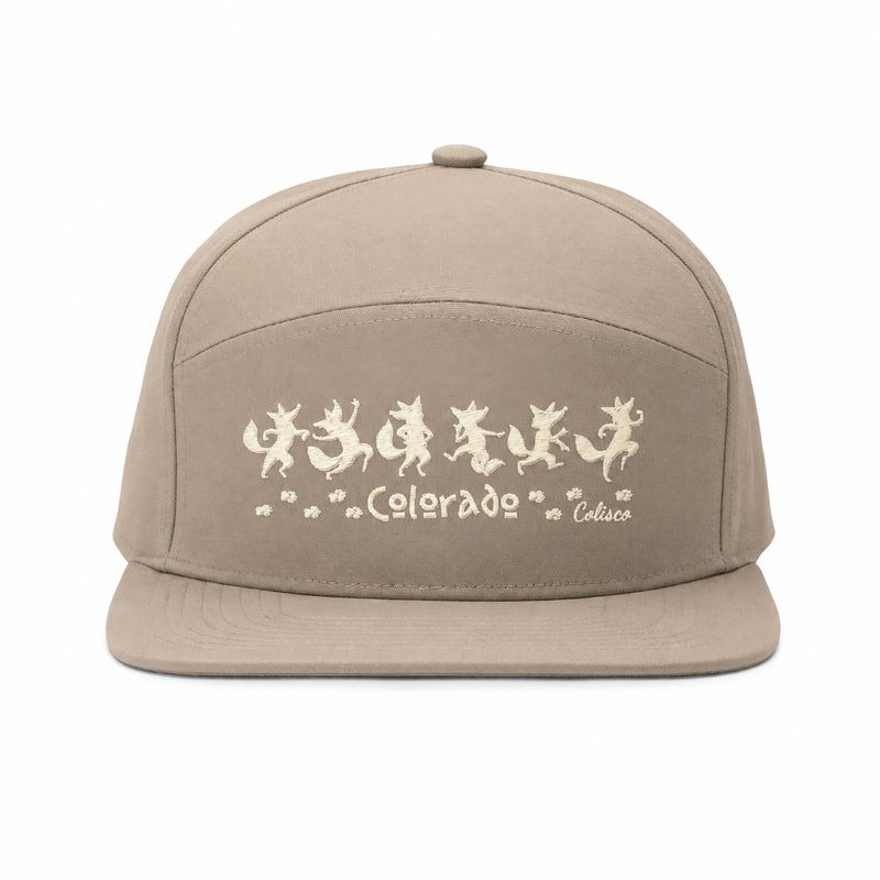 Colisco Unisex Colorado Dancing Fox Performance Cap, Tan