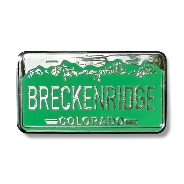 Colisco Breckenridge Colorado Plate Lapel Pin – Enamel Souvenir Pin