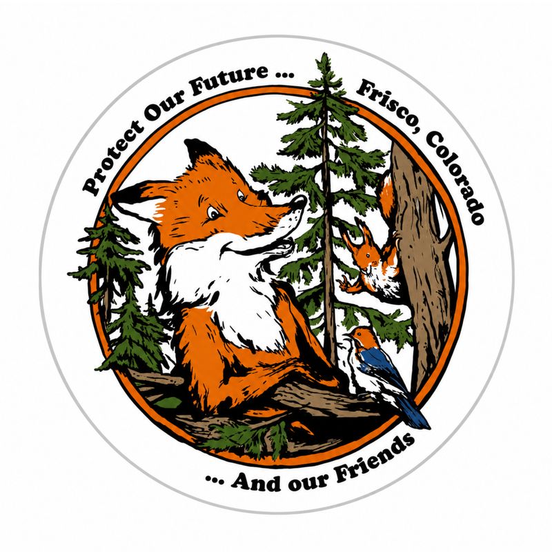Colisco Frisco Colorado Fox Forest Friends Outdoor Vintage Sticker