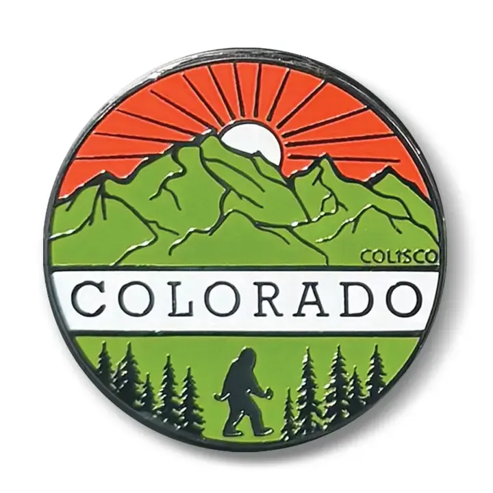 Colisco Colorado Mountains Lapel Pin – Enamel Souvenir Travel Pin