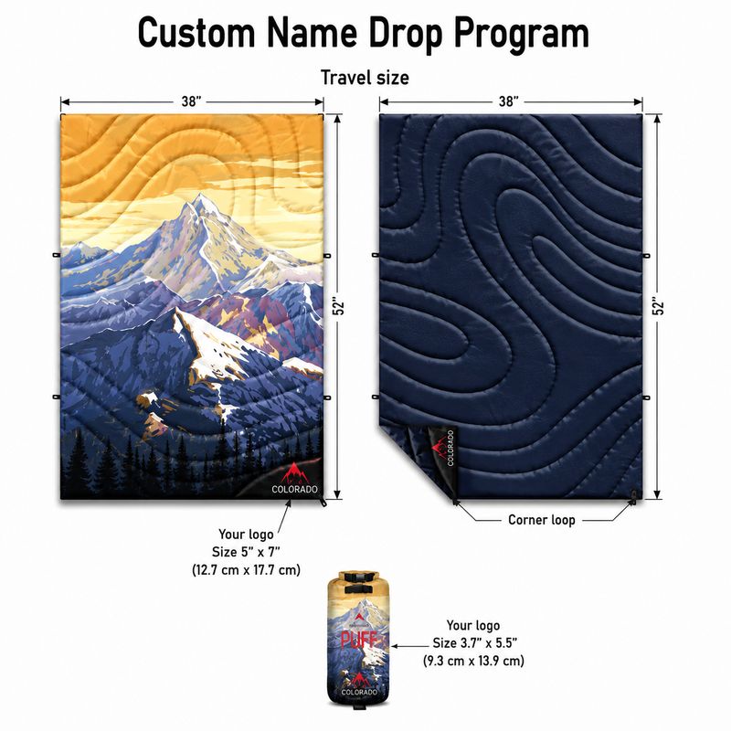 Custom Logo Eco-Performance Blanket, 38" x 52"