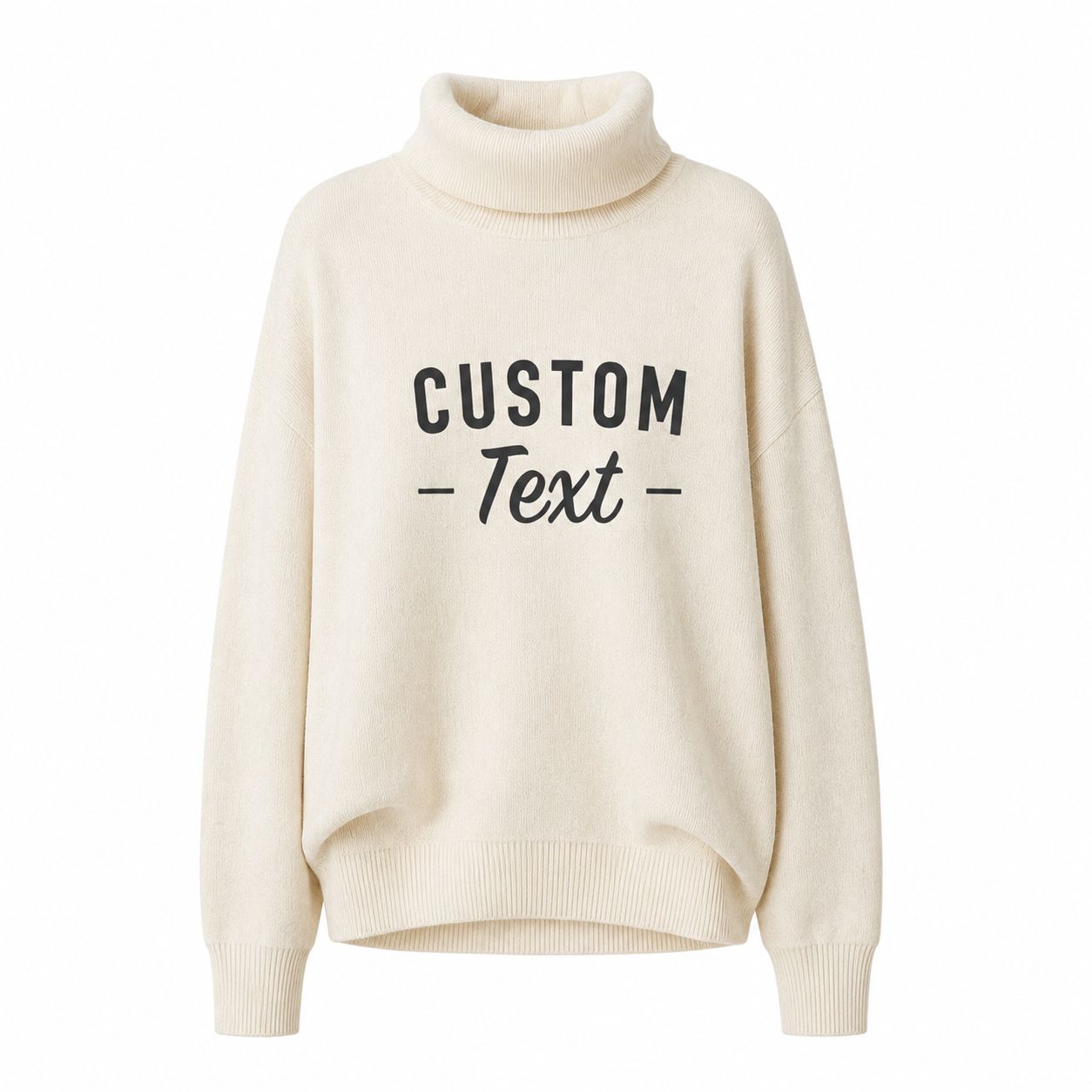Custom 100% Pure Cashmere Turtleneck Sweater
