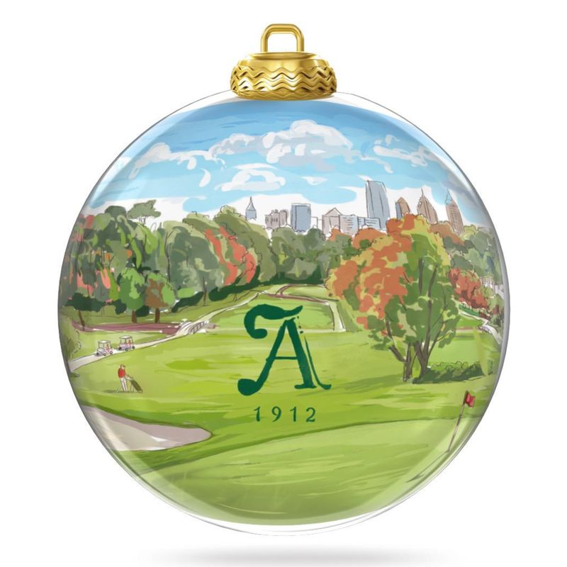 Colisco Golf Club Hand Painted Glass Ornament