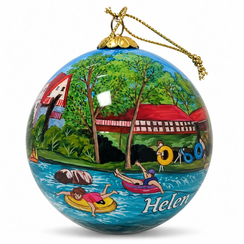 Colisco Helen River Tubing Hand Painted Ornament