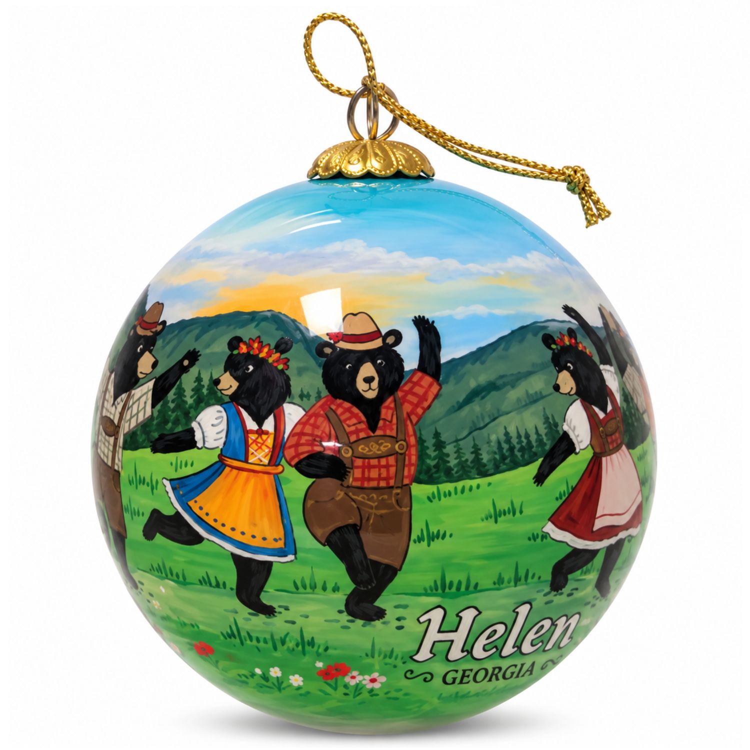 Colisco Helen Georgia Dancing Bears Ornament