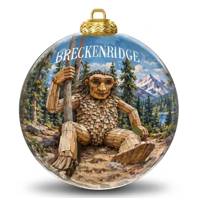 Colisco Breckenridge Bigfoot Hand Painted Ornament