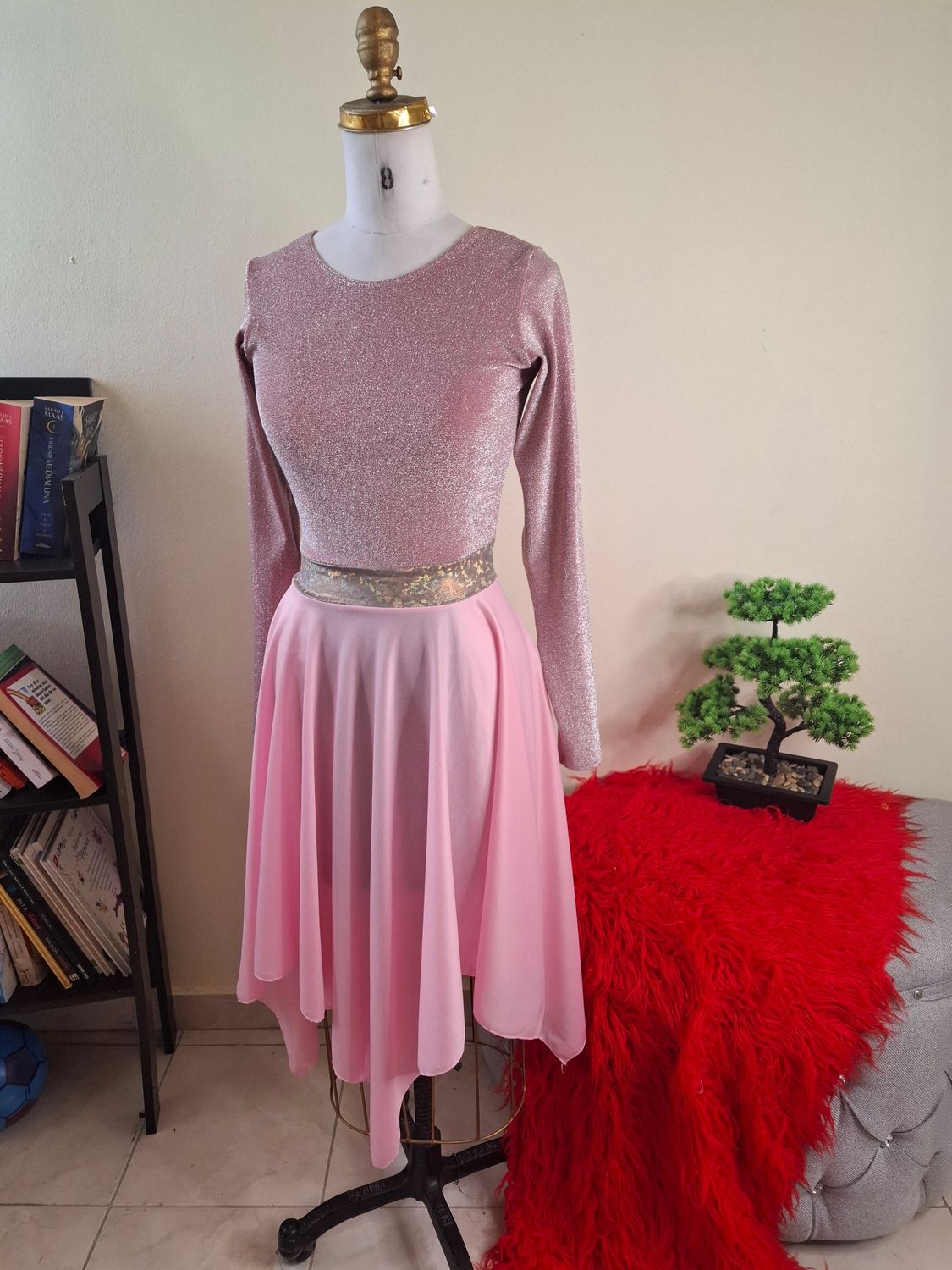 Efod básico con lycra glitter