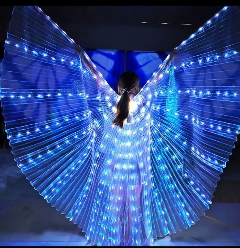 Wings of worship with LED lights