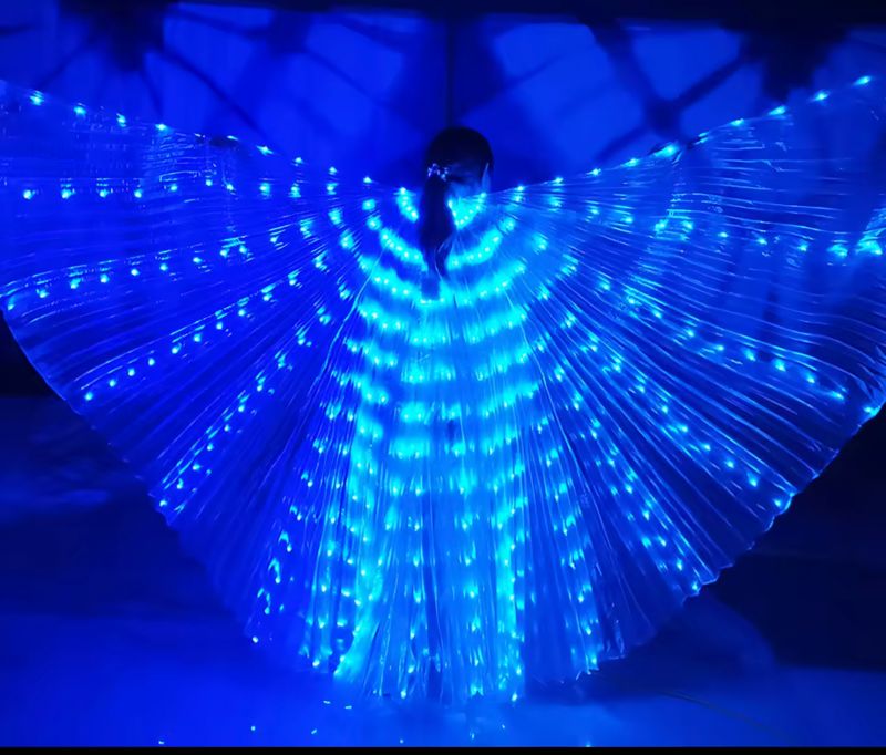 Wings of worship with LED lights