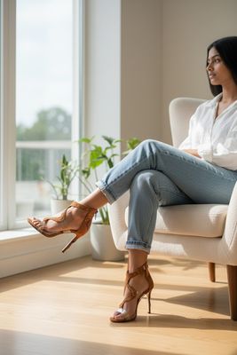 Autumn flower sneakers no. 42