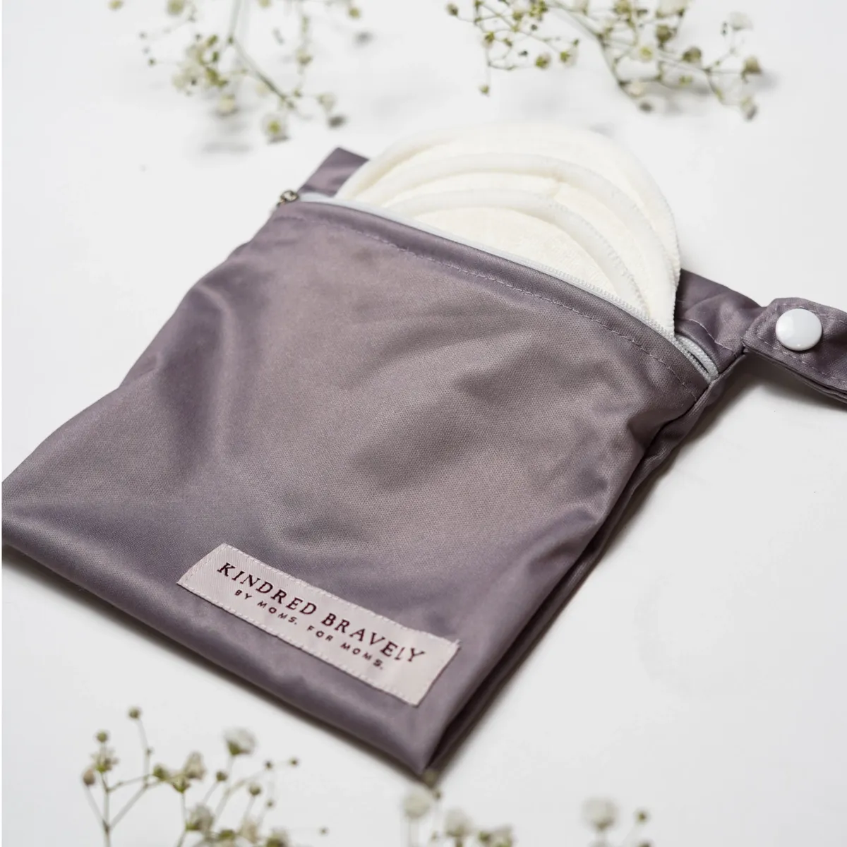 Kindred Bravely Washable Organic Nursing Pads (10-Count) New Twilight Bag