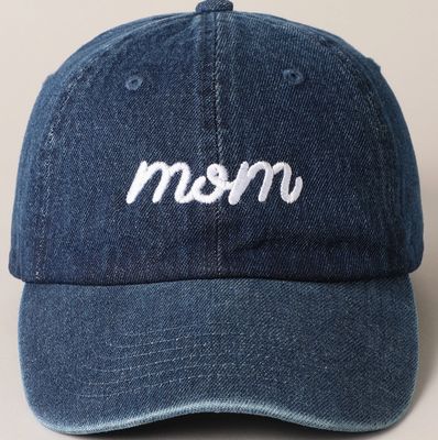 Mom  &amp; Mini Matching Denim Baseball Caps - 2pc