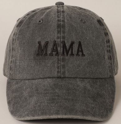 Mama Embroidered Cotton Baseball Cap
