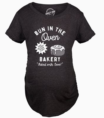 Graphic Tee - Bun in the Oven Bakery Maternity T-Shirt