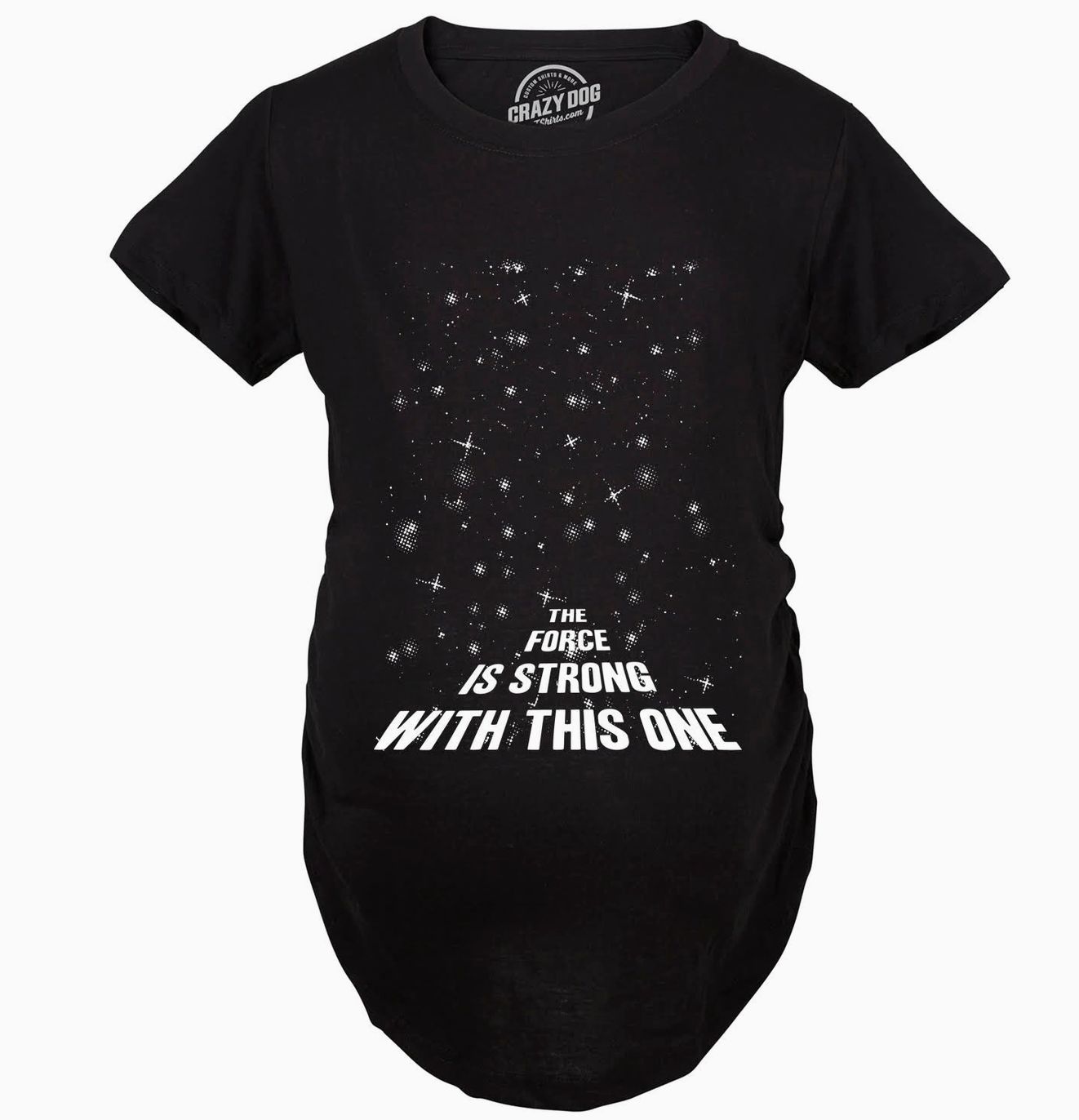 Graphic Tee - The Force Is Strong with This One Maternity T-Shirt
