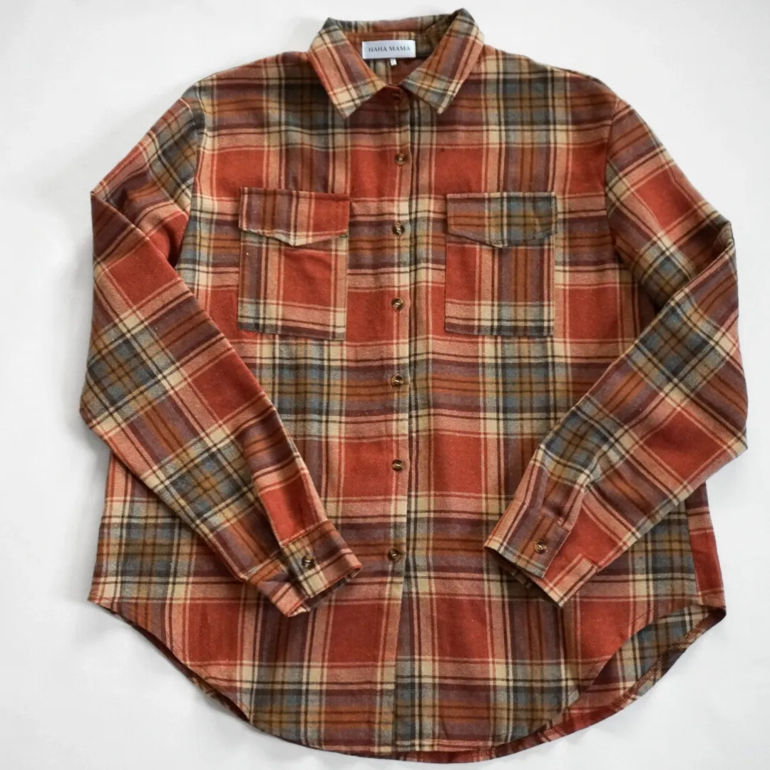 SALE Lightweight Rust Flannel - Adult