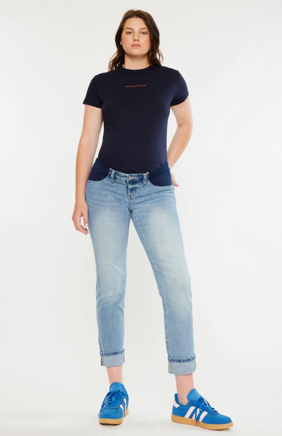 KanCan Maternity Boyfriend Fit Jeans