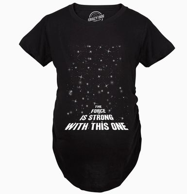 Graphic Tee - The Force Is Strong with This One Maternity T-Shirt