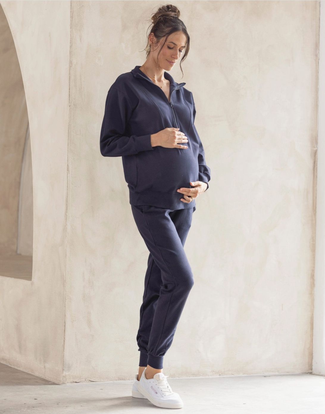 Calla Navy Maternity Tracksuit Set