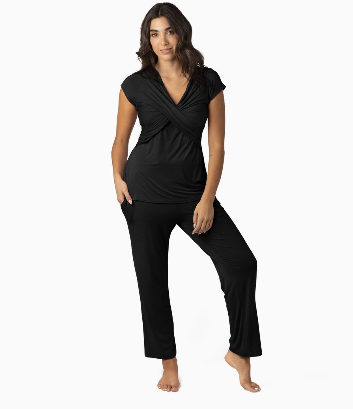 Kindred Bravely Davy Ultra Soft Maternity &amp; Nursing Pajamas Sleepwear Set
