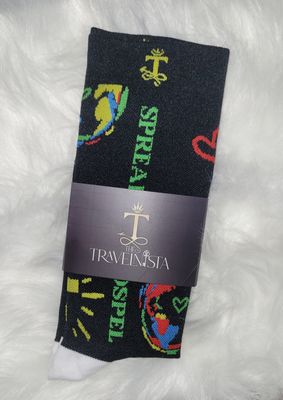 Spread the Gospel - Black Multi Compression Sock