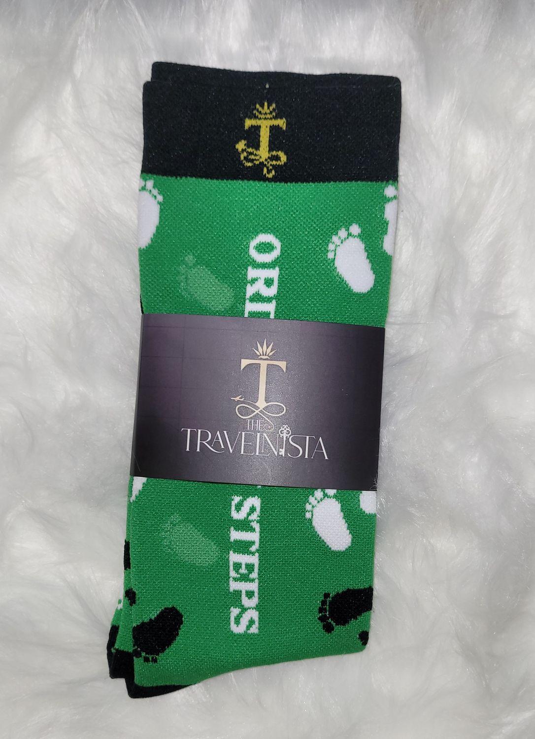 Order My Steps - Green Compression Sock