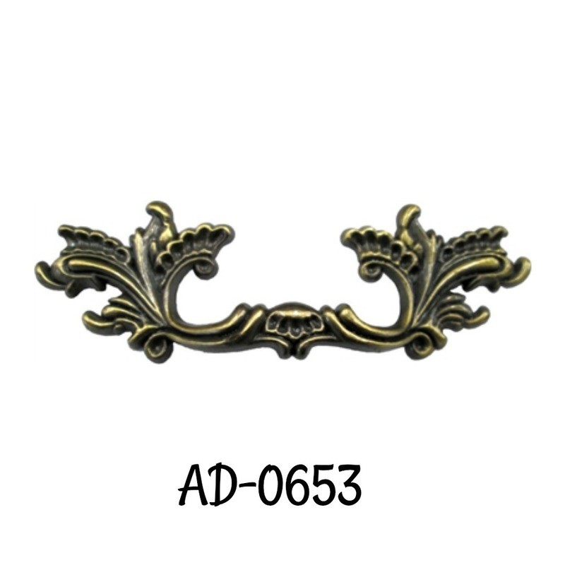 French Provincial Drawer Pull Cast Alloy
