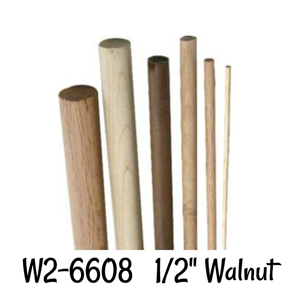 Walnut Dowel Rod 1/2" by 36" Annie's Home Store for Custom