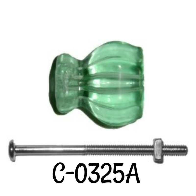 Glass Knob - Light Green - 1 3/16