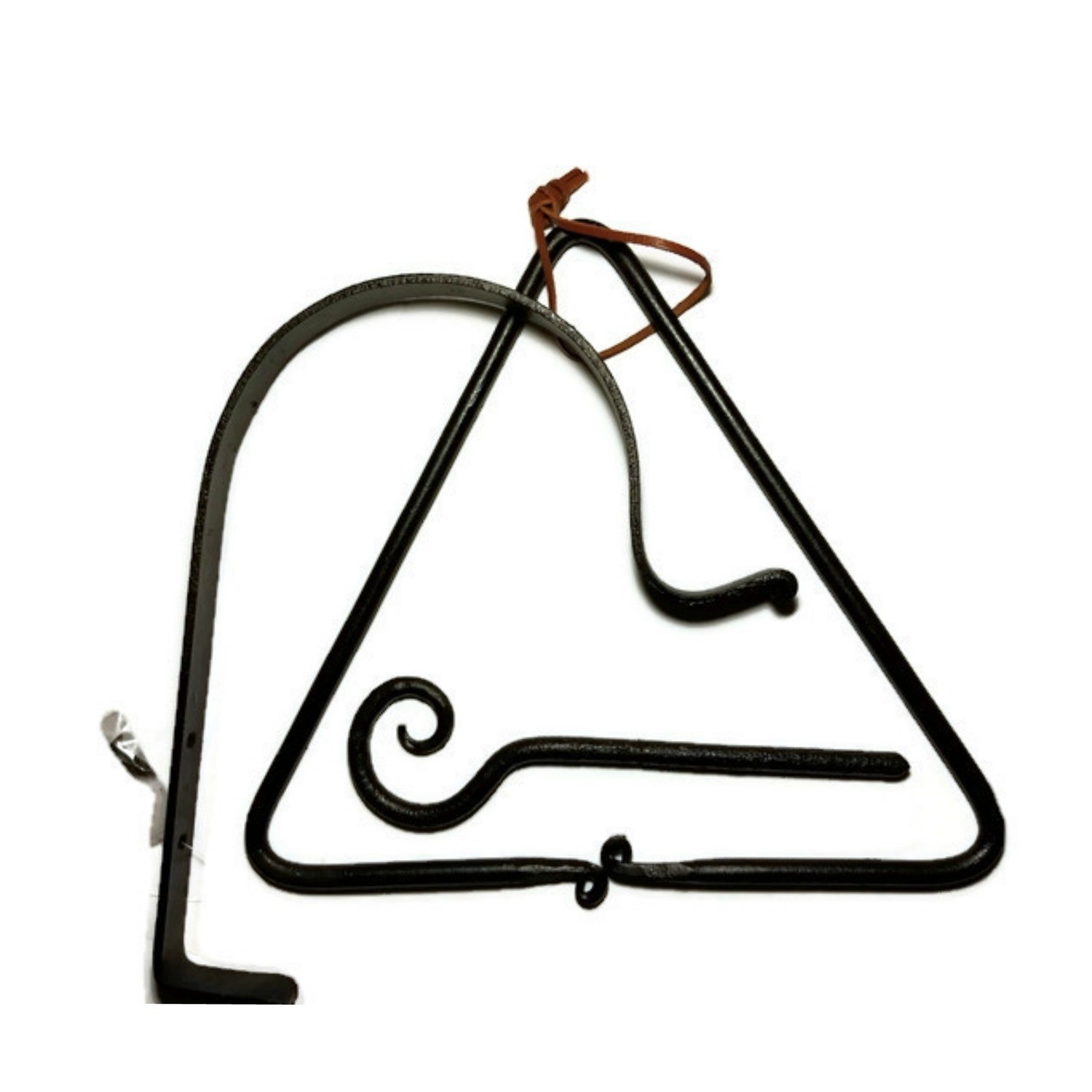 Iron Triangle Dinner Bell With Bracket