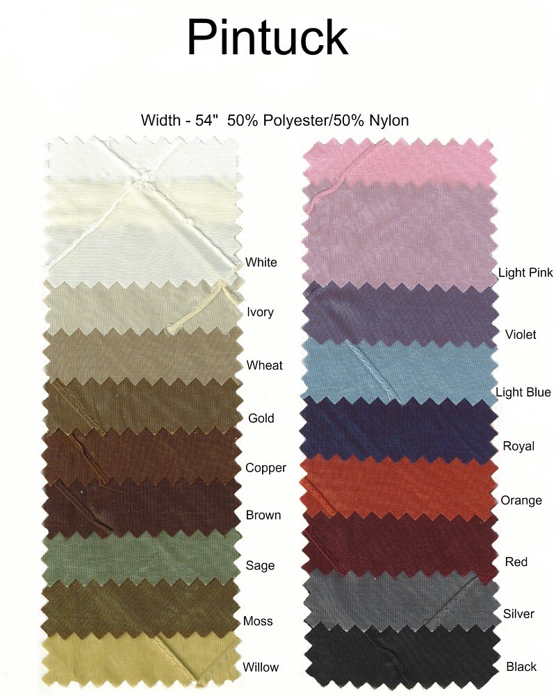 Pintuck Fabric Swatches