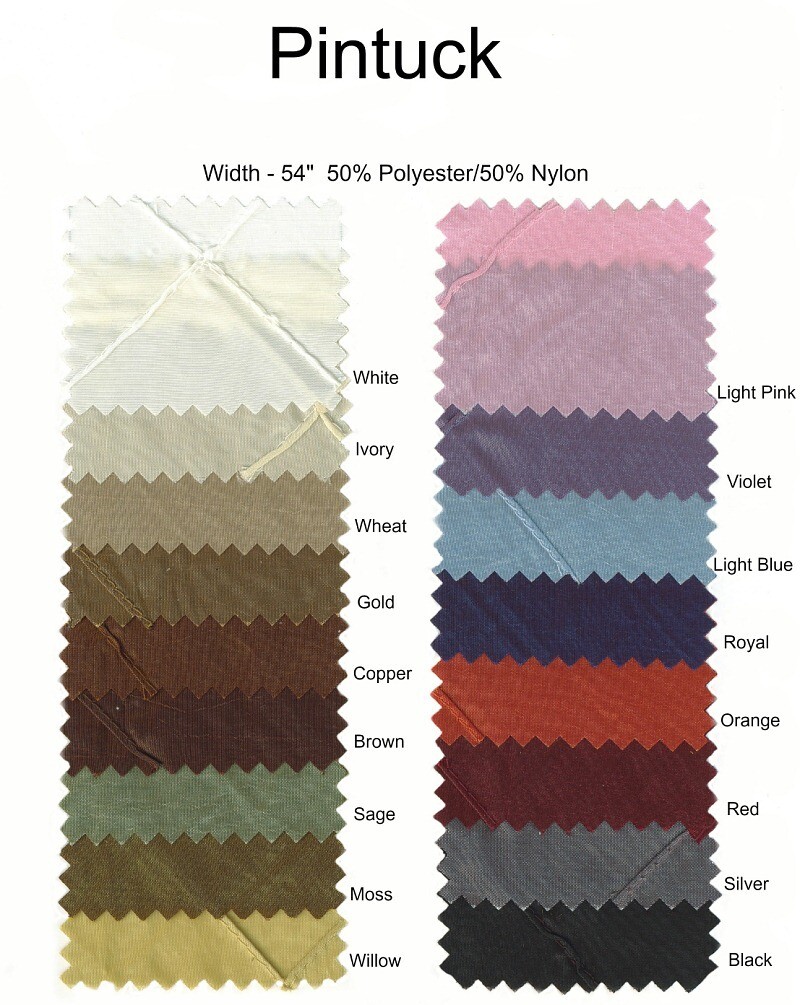 Pintuck Oval Tablecloths