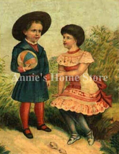 Boy and a girl with a ball.