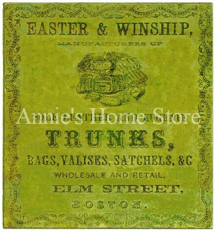 Easter & Winship Maker Label steamer trunk chest sticker decal