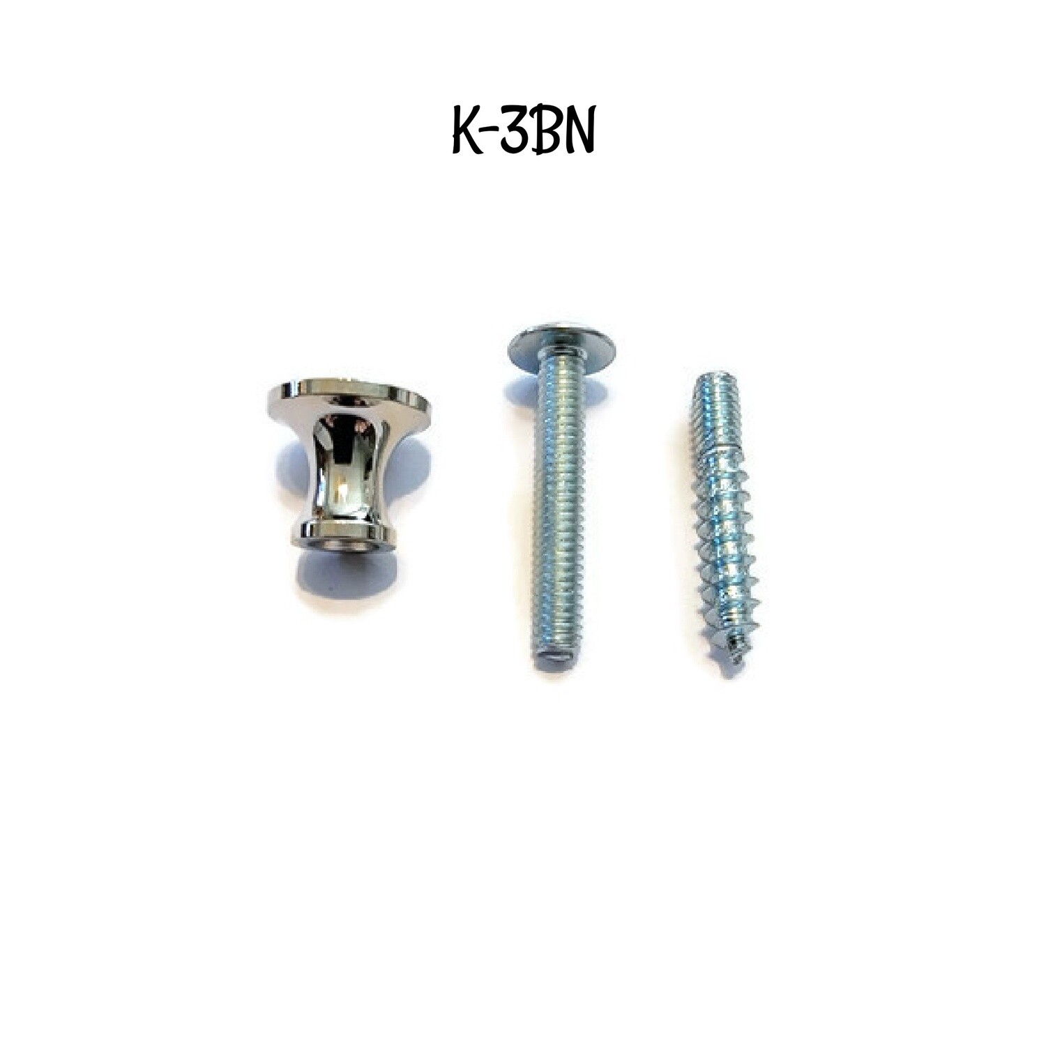 Polished Turned BOOKCASE Nickel Plated Brass Knob - 1/2"