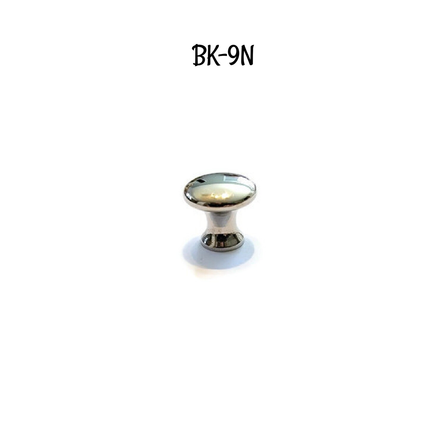 Polished Turned BOOKCASE Nickel Plated Brass Knob - 9/32