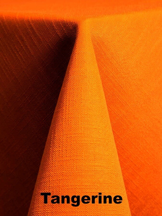 Linens For Less 60"by 60" Square in Tangerine Panama