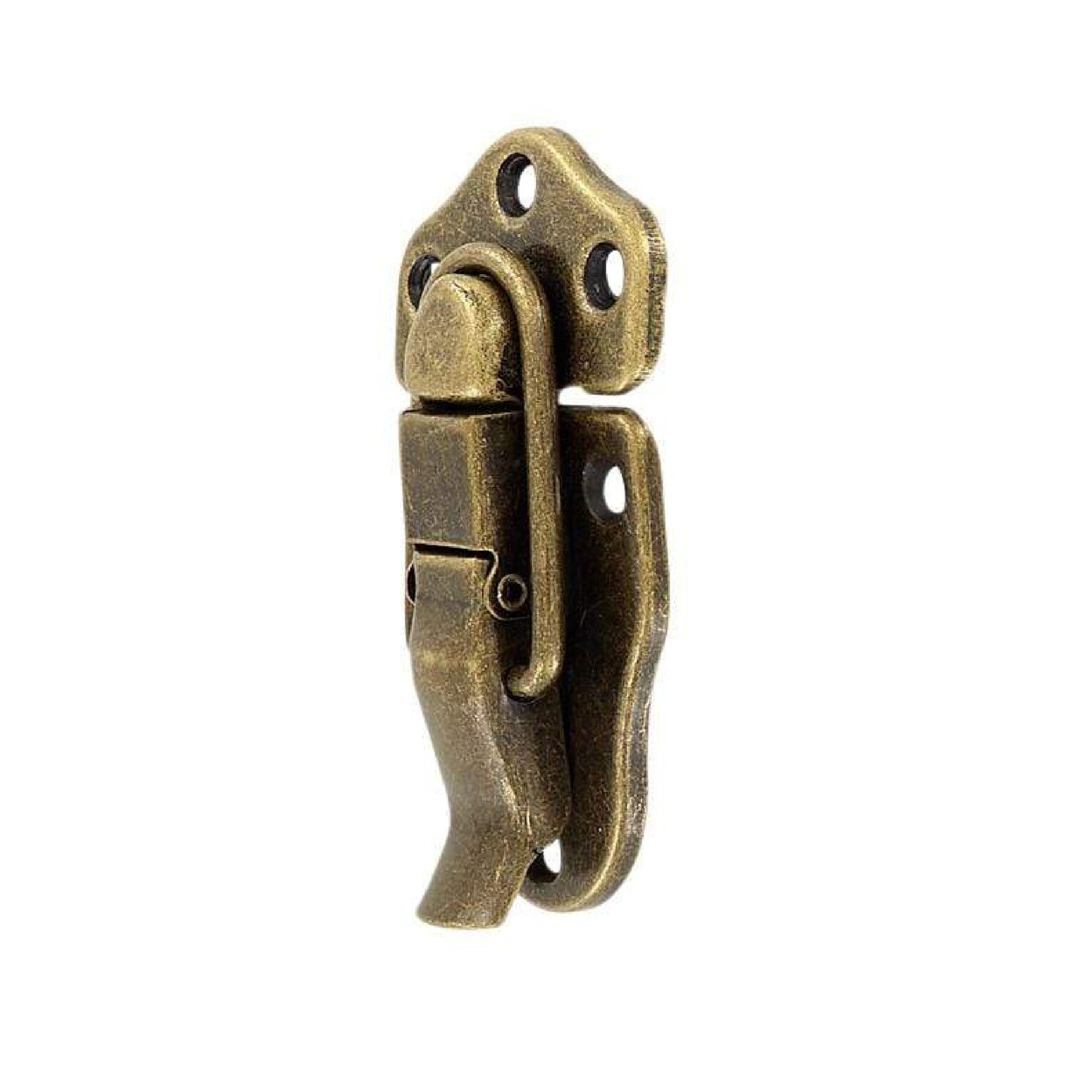 Medium Trunk Drawbolt Antique Brass Latch Plated