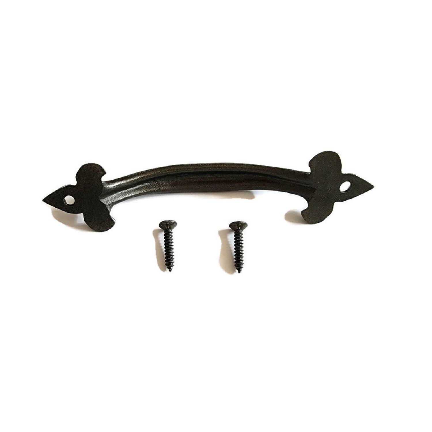 Orleans cast iron Drawer pull. Fleur de lis drawer pulls