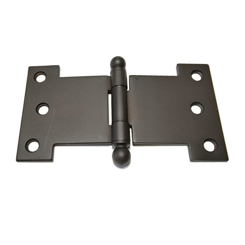 Parliament hinge. Oil Rubbed Bronze - Solid brass.