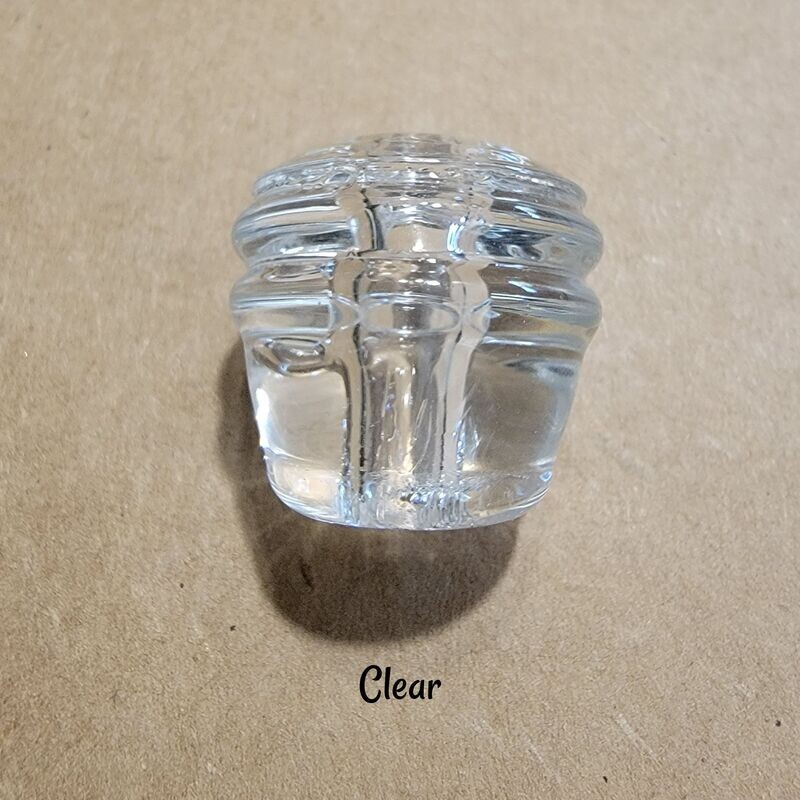 Art Deco Glass Knob - CLEAR