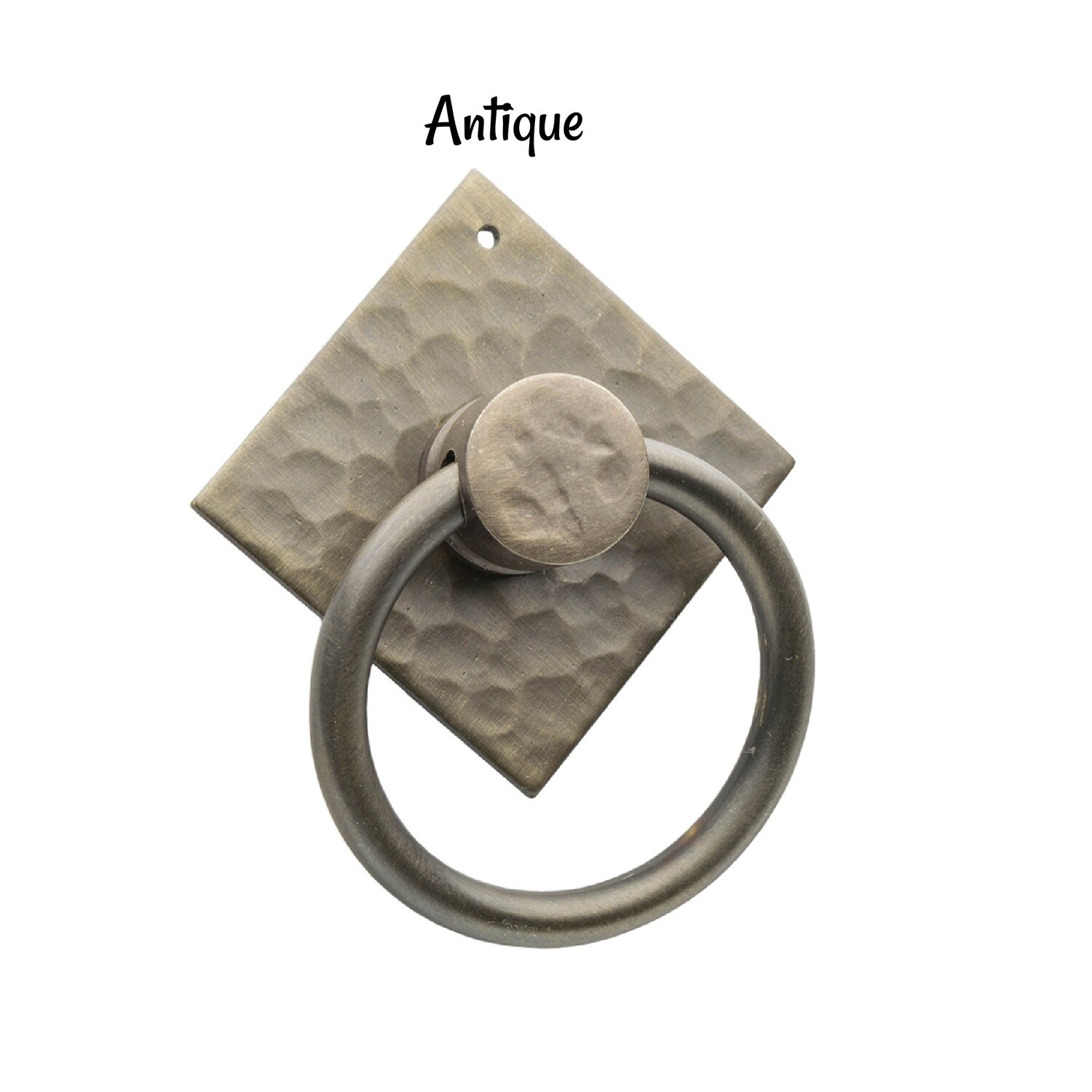 Mission Style Hammered Ring Pull