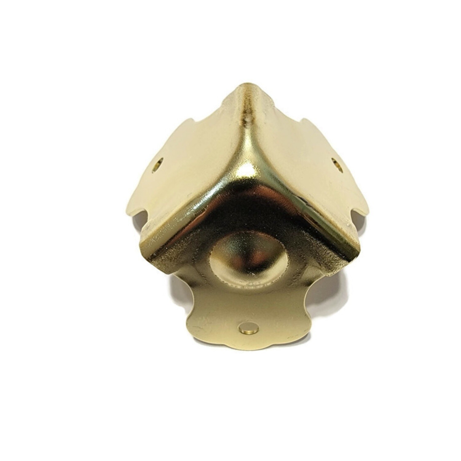 Brass Plated Trunk Corner with Dimple