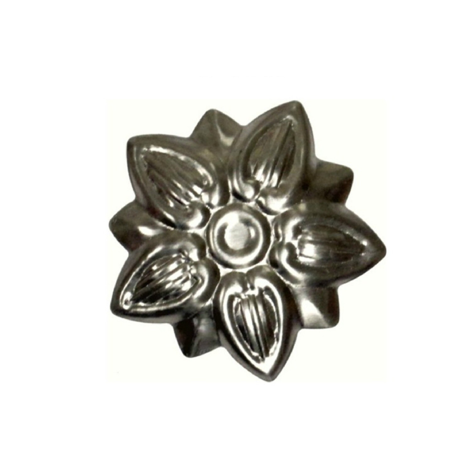 Trunk Ornament - Steel - Flower, chest, metal, decoration, emblem, steamer